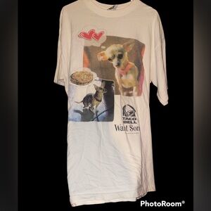 Vintage 90s Taco Bell mens XL shirt dog want some 1998
